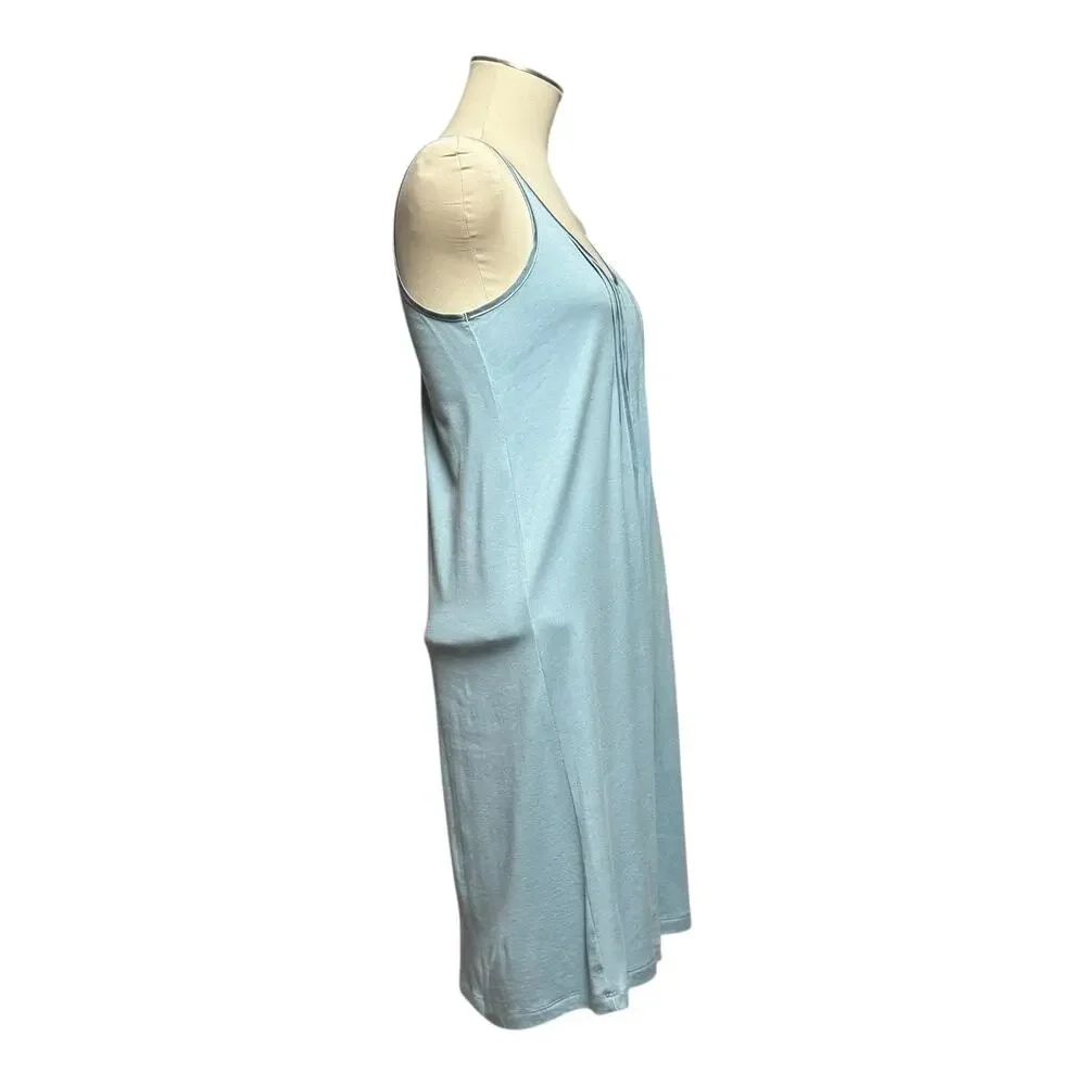 Mara Intimates Pima Cotton Modal Sleeveless Nightgown Blue XS